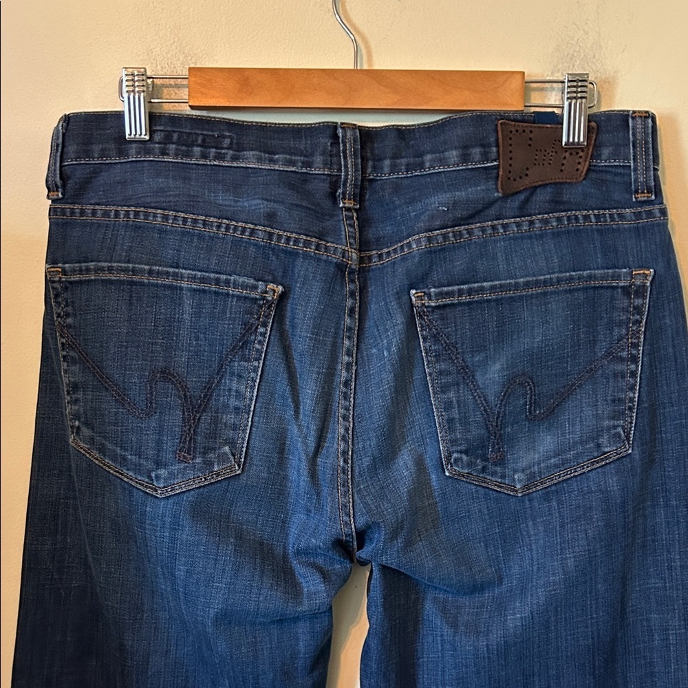 Citizens of Humanity Evans Men's Straight-Leg Jeans in Dark Blue Denim Size 34 - Picture 7 of 14